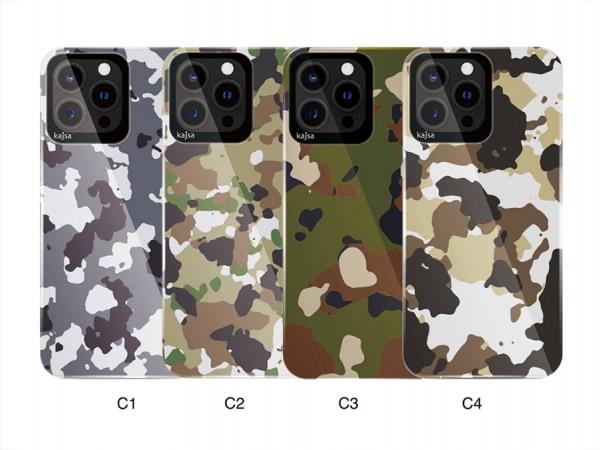 قاب ارتشی آیفون 13 پرو مکس کجسا Kajsa iPhone 13 Pro Max Trans Shild Camo Pattern Case